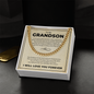 Cuban Link Chain - To My Grandon "Have Kindness In Your Heart"