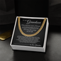 Cuban Link Chain - To My Grandson "Be Brave, Have Courage and Love Life"