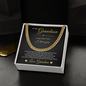 Cuban Link Chain - To My Grandson "I Love You"