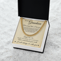 Cuban Link Chain - To My Grandson "Never Forget That I Love You"