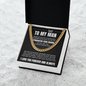 Cuban Link Chain - To My Man "I Found My Missing Piece"