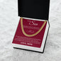Cuban Link Chain - To My Son "I Love You"
