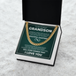 Cuban Link Chain - To My Dearest Grandson "Always Keep Me In Your Heart"