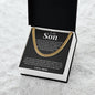 Cuban Link Chain - To My Son "Follow Your Dreams"