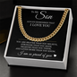 Cuban Link Chain - To My Son "Always Remember That I Love You"