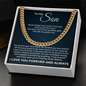 Cuban Link Chain - To My Son "Trust Yourself"