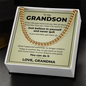 Cuban Link Chain - To My Grandson "You Can Do It"