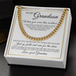 Cuban Link Chain - To My Grandson "You Either Win or Learn"