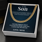 Cuban Link Chain - To My Son "I Love You So Much"