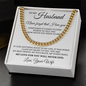 Cuban Link Chain - To My Husband "Never Forget That I Love You"
