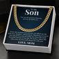 Cuban Link Chain - To My Son "My Greatest Blessing"