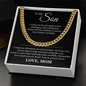 Cuban Link Chain - To My Son "I am So Proud of You"