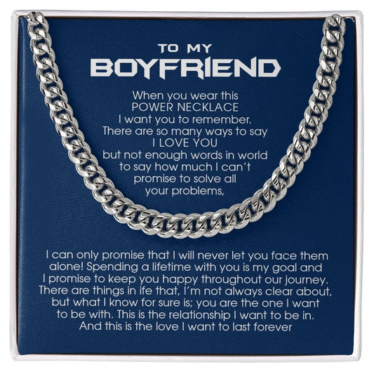 To my Boyfriend, Cuban Link Chain