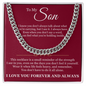 Cuban Link Chain - To My Son