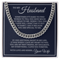 Cuban Link Chain - To My Husband "You Are Special To Me"
