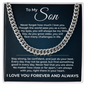 Cuban Link Chain - To My Son "Just Do Your Best"