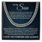 Cuban Link Chain - To My Son "Always Believe in Yourself"