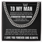 Cuban Link Chain - To My Man "I Found My Missing Piece"