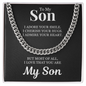 Cuban Link Chain - To My Son "I Adore You"