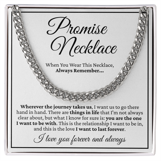 Cuban Link Chain - To My Husband Promise Necklace