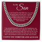 Cuban Link Chain - To My Son "Grateful Beyond Words"