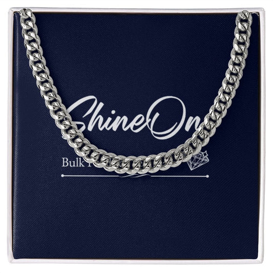 Cuban Link Chain, Stainless Steel and 14k Yellow Gold Over Stainless Steel