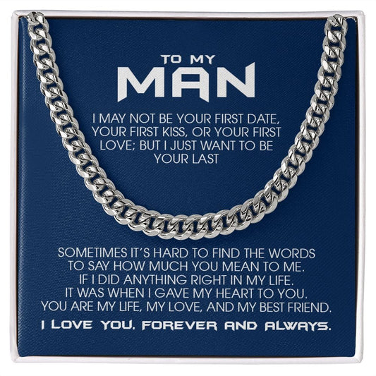 To my Man, Cuban Link Chain