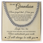 Cuban Link Chain - To My Grandson "Never Forget That I Love You"