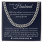Cuban Link Chain - To My Husband "Love of My Life"