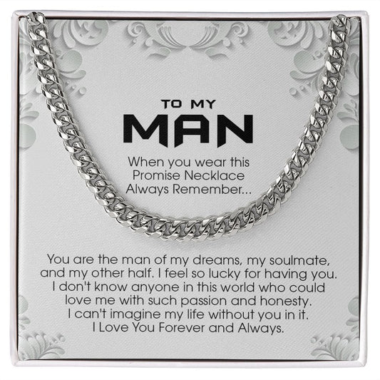 To my Man, Cuban Link Chain