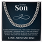 Cuban Link Chain - To Our Son "Believe In Yourself"