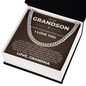 Cuban Link Chain - To My Grandson "Always Remember I Love You"