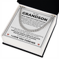 Cuban Link Chain - To My Dearest Grandson "Never Forget How Much I Love You"