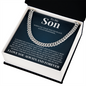 Cuban Link Chain - To My Son "I Love You Always and Forever"