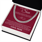 Cuban Link Chain - To My Son "I Love You"