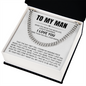 Cuban Link Chain - To My Man "I Love You"