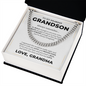 Cuban Link Chain - To My Grandson "Be Bold, Be Brave and Be Strong"