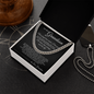 Cuban Link Chain - To My Grandson "Be Brave, Have Courage and Love Life"