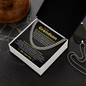 Cuban Link Chain - To My Grandson "We Love You For All That You Are"