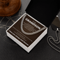 Cuban Link Chain - To My Grandon "Believe in Yourself"