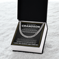 Cuban Link Chain - To My Dearest Grandson "Always Be Brave and Strong"
