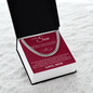 Cuban Link Chain - To My Son "I Love You"