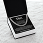 Cuban Link Chain - To My Son "I'll Always Be With You"
