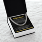Cuban Link Chain - To My Dearest Grandson "Believe in Yourself"