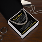 Cuban Link Chain - To My Dearest Grandson "Believe in Yourself"