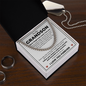 Cuban Link Chain - To My Dearest Grandson "Never Forget How Much I Love You"