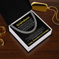 Cuban Link Chain - To My Dearest Grandson "Believe in Yourself"