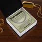 Cuban Link Chain - To My Grandson "Follow Your Dreams"