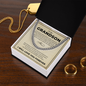 Cuban Link Chain - To My Grandon "Have Kindness In Your Heart"