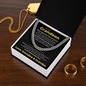 Cuban Link Chain - To My Dearest Grandson "Believe in Yourself"